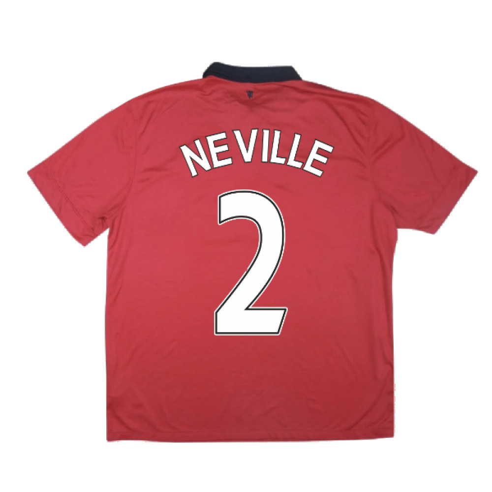 Manchester United 2013-14 Home Shirt ((Excellent) XL) (NEVILLE 2)_2