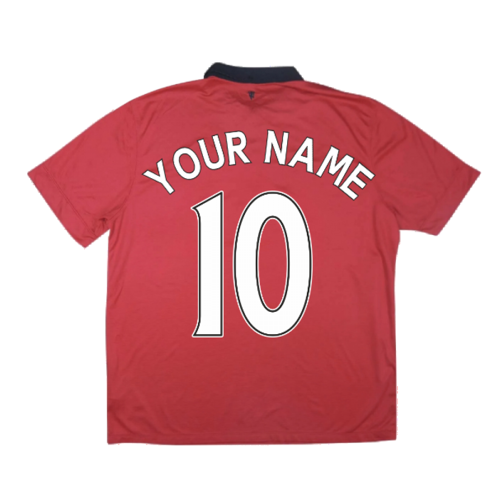 Manchester United 2013-14 Home Shirt ((Excellent) XL) (Your Name)_2