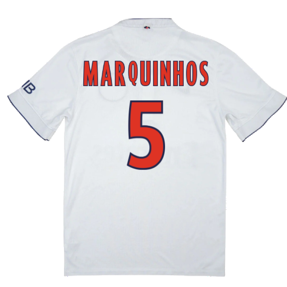 PSG 2014-15 Away Shirt (M) (MARQUINHOS 5) (Good)_1