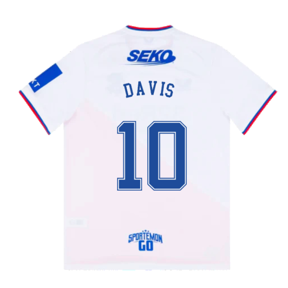 Rangers 2022-23 Away Shirt (M) (DAVIS 10) (Mint)_1