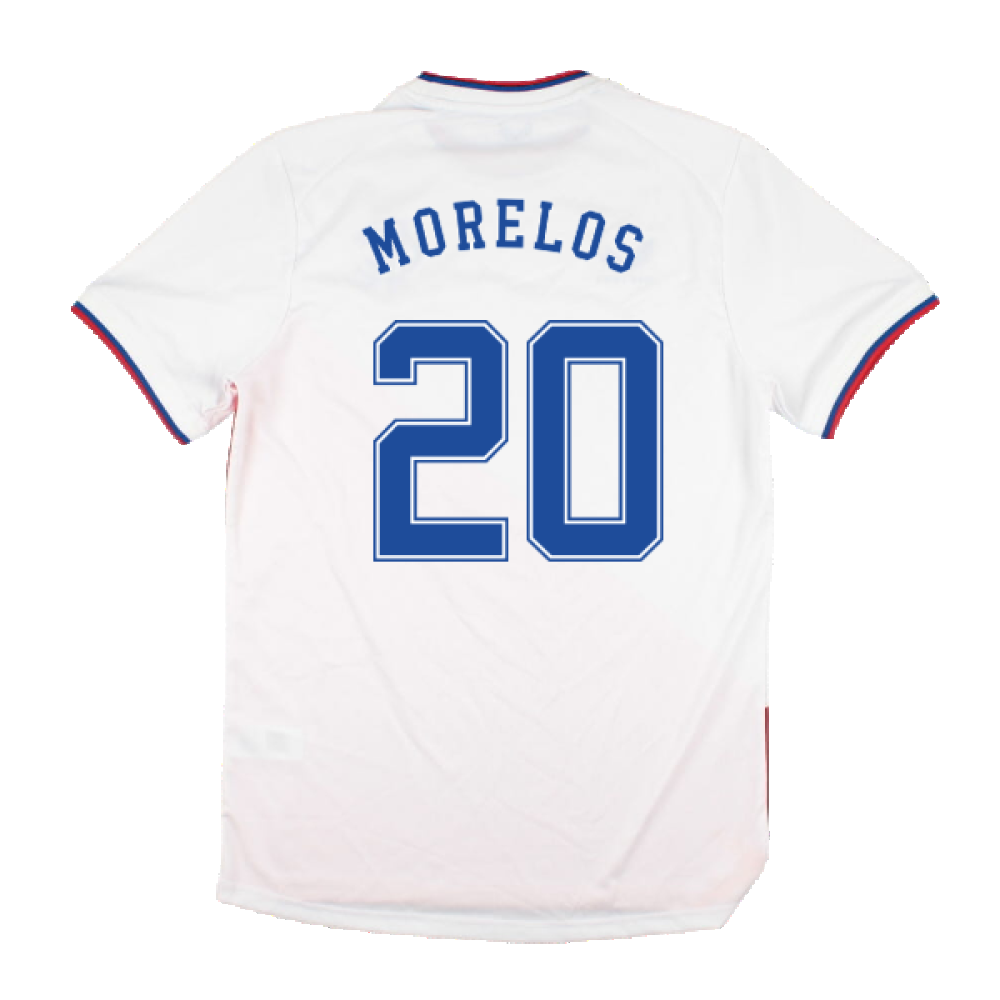 Rangers 2022-23 Away Shirt (Sponsorless) (M) (MORELOS 20) (Excellent)_1