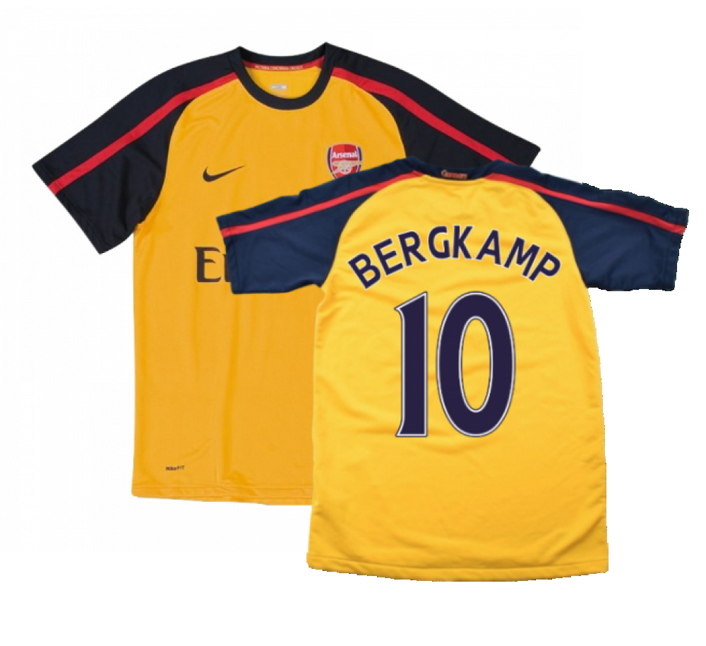 Arsenal 2008-09 Away Shirt ((Excellent) XL) (BERGKAMP 10)_0