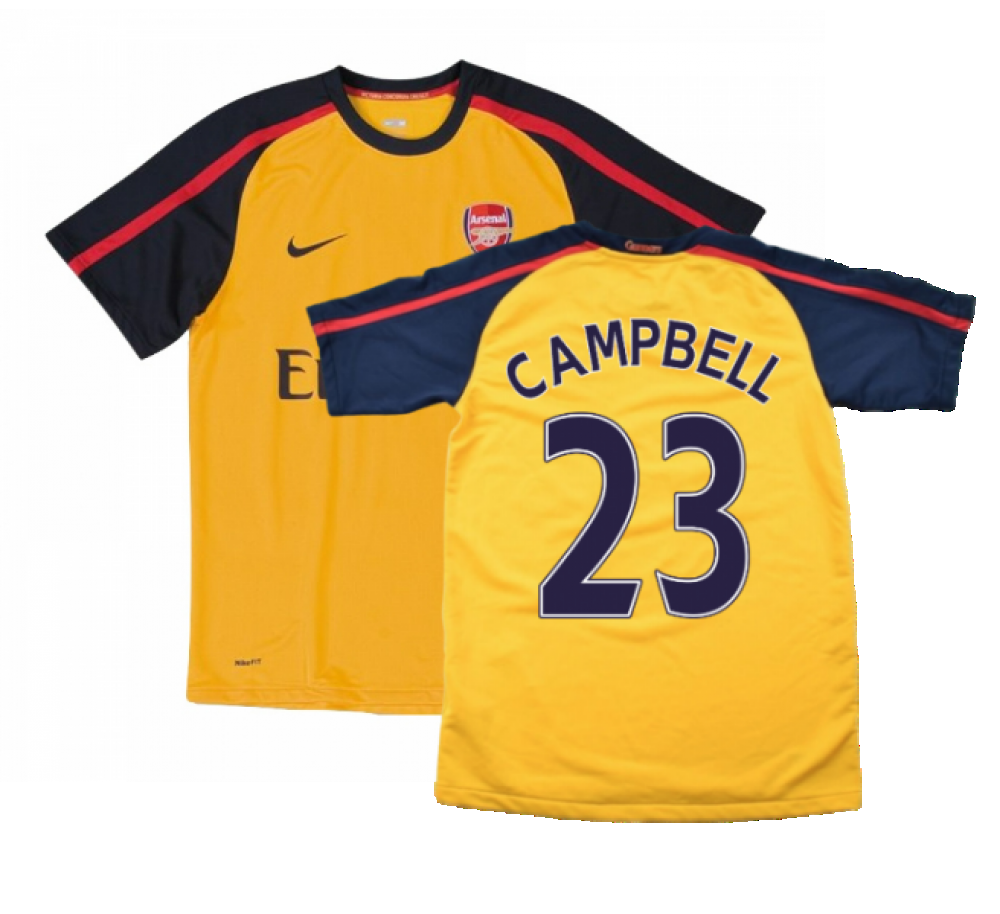 Arsenal 2008-09 Away Shirt ((Excellent) XL) (CAMPBELL 23)_0