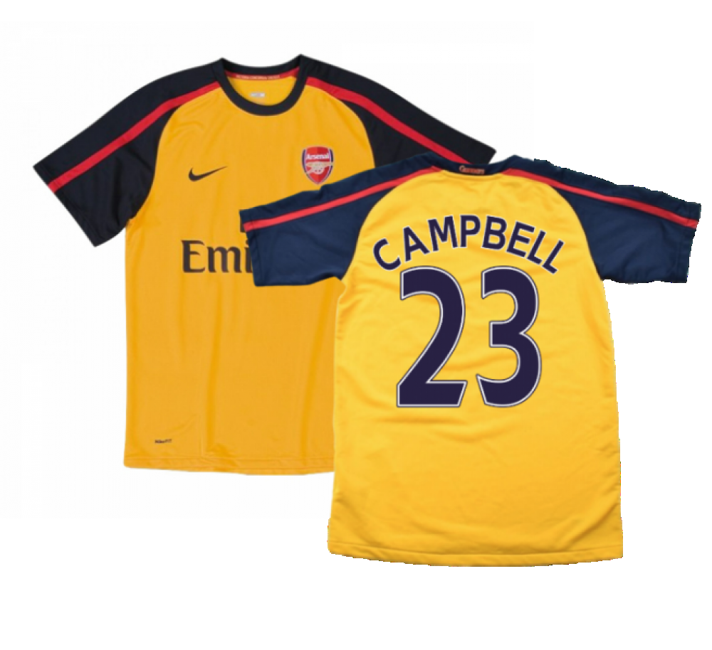 Arsenal 2008-09 Away Shirt ((Very Good) L) (CAMPBELL 23)_0