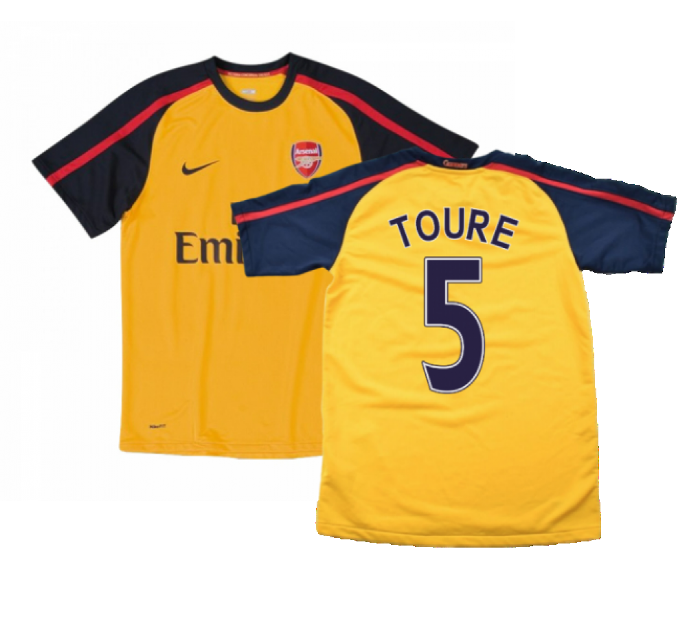 Arsenal 2008-09 Away Shirt ((Very Good) L) (Toure 5)_0