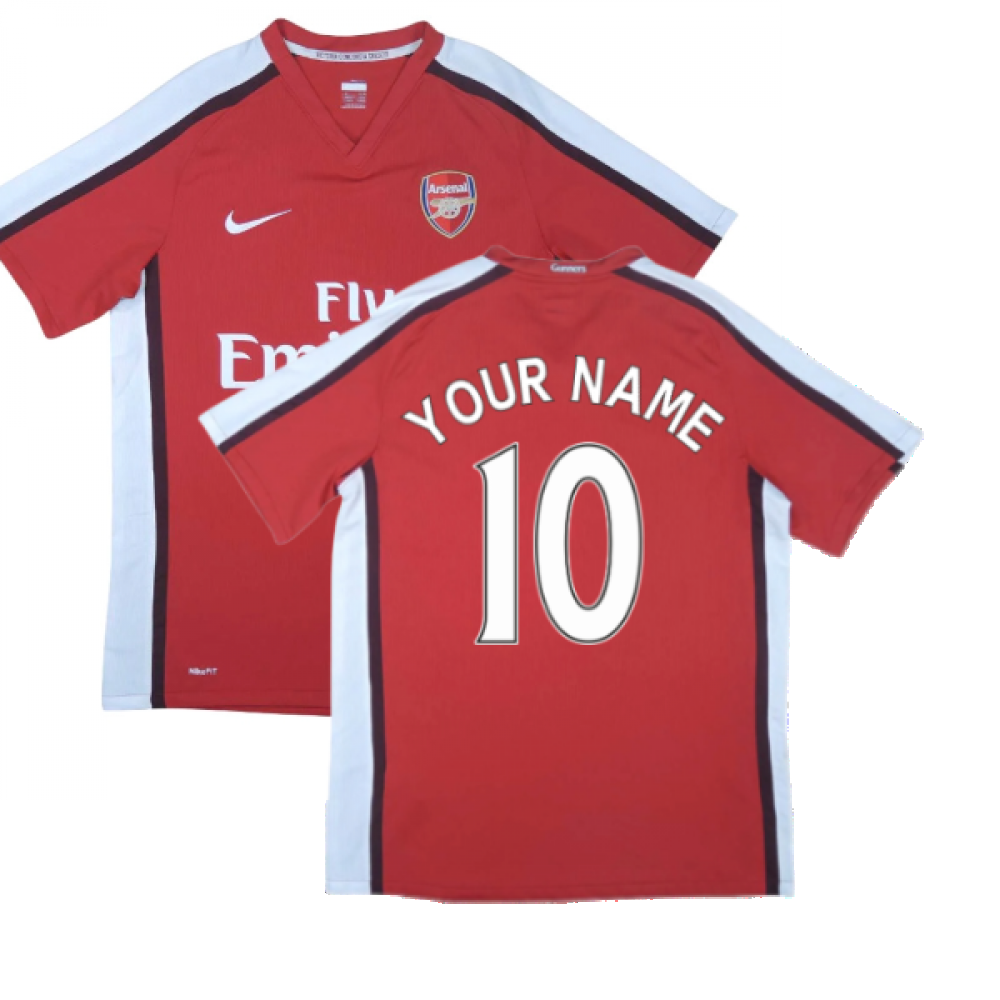 Arsenal 2008-10 Home Shirt ((Excellent) L) (Your Name)_0