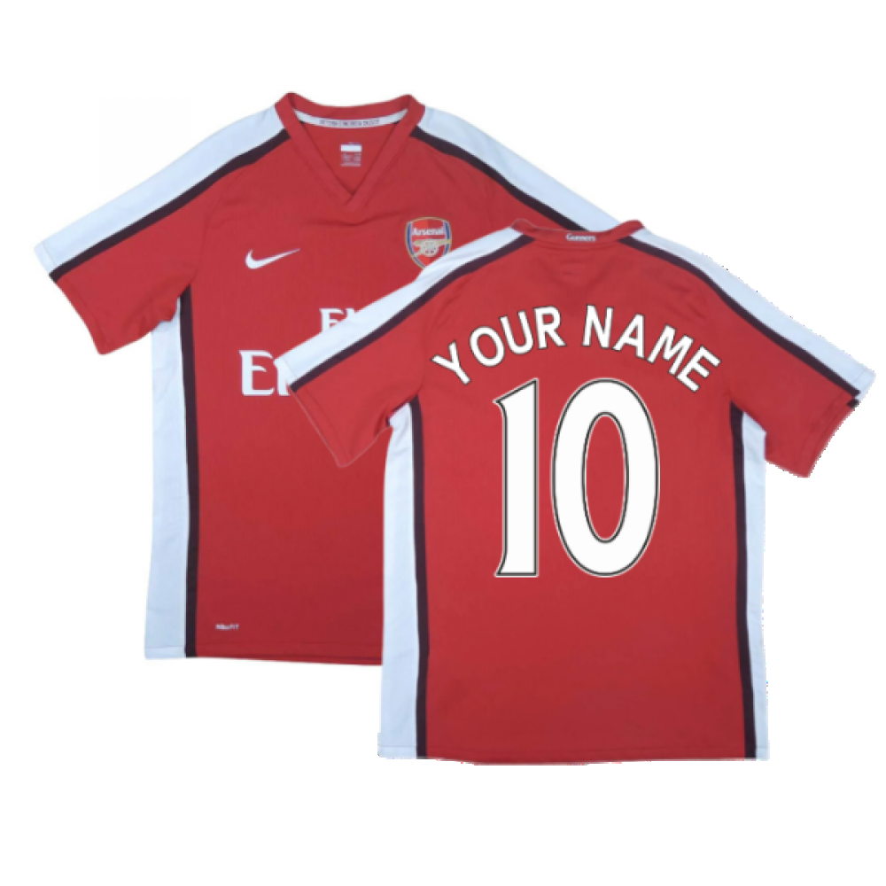 Arsenal 2008-10 Home Shirt ((Excellent) XL) (Your Name)_0