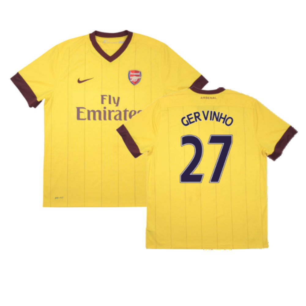 Arsenal 2010-11 Away Shirt ((Good) M) (GERVINHO 27)_0