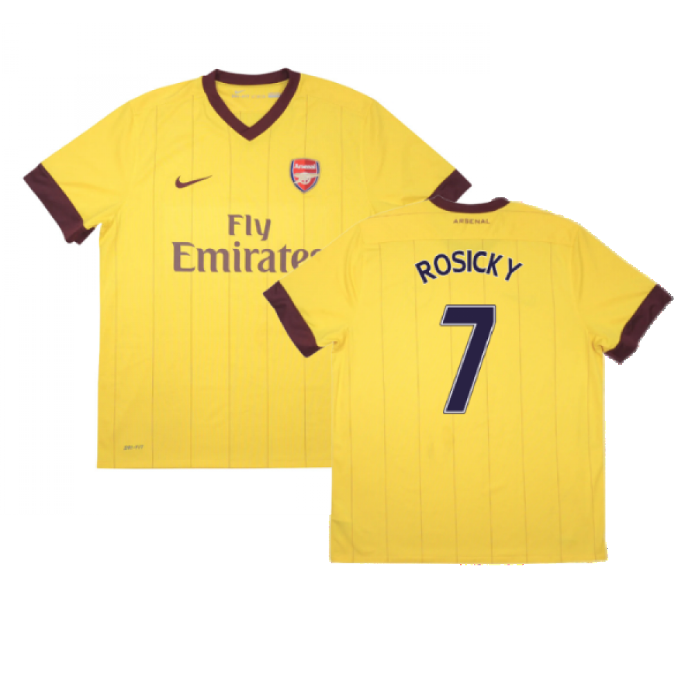 Arsenal 2010-11 Away Shirt ((Good) M) (ROSICKY 7)_0