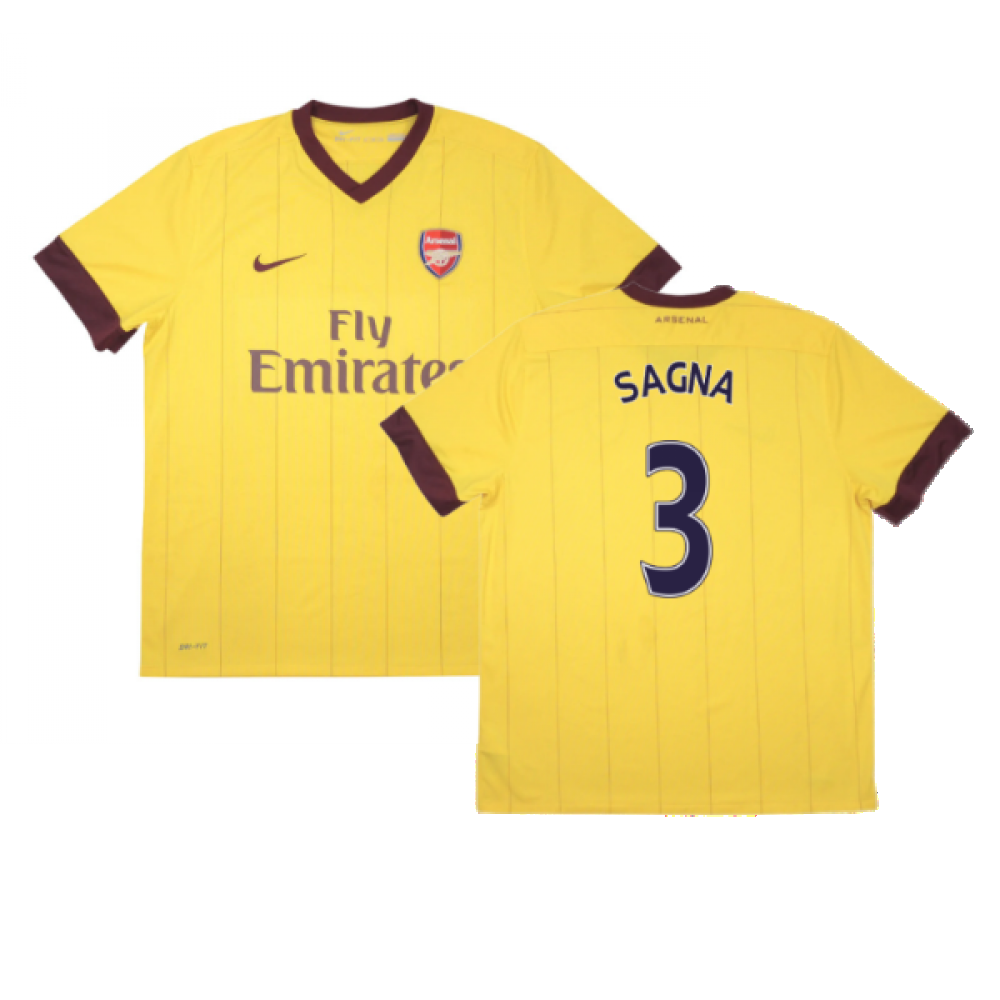 Arsenal 2010-11 Away Shirt ((Good) M) (SAGNA 3)_0