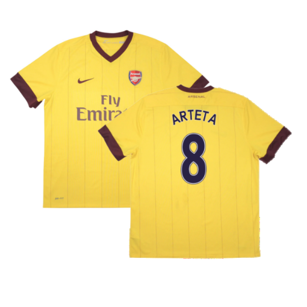 Arsenal 2010-11 Away Shirt ((Good) XXL) (ARTETA 8)_0