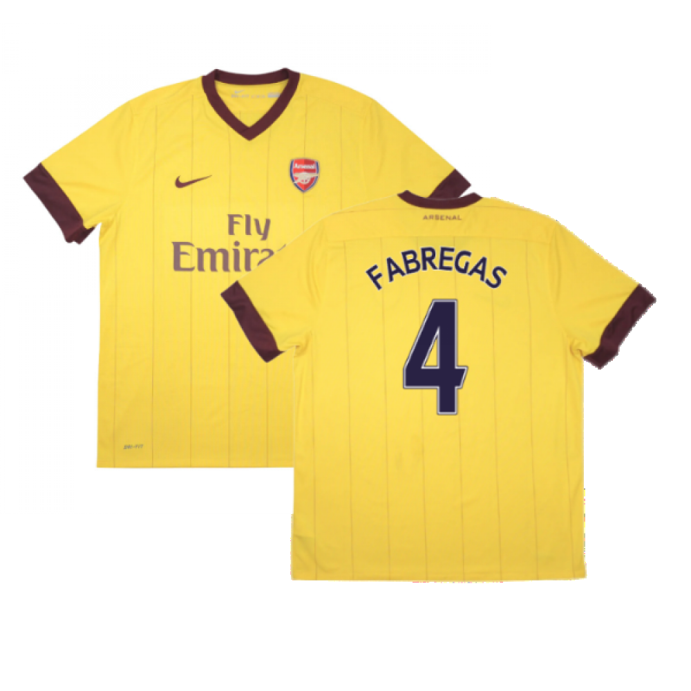 Arsenal 2010-11 Away Shirt ((Good) XXL) (Fabregas 4)_0