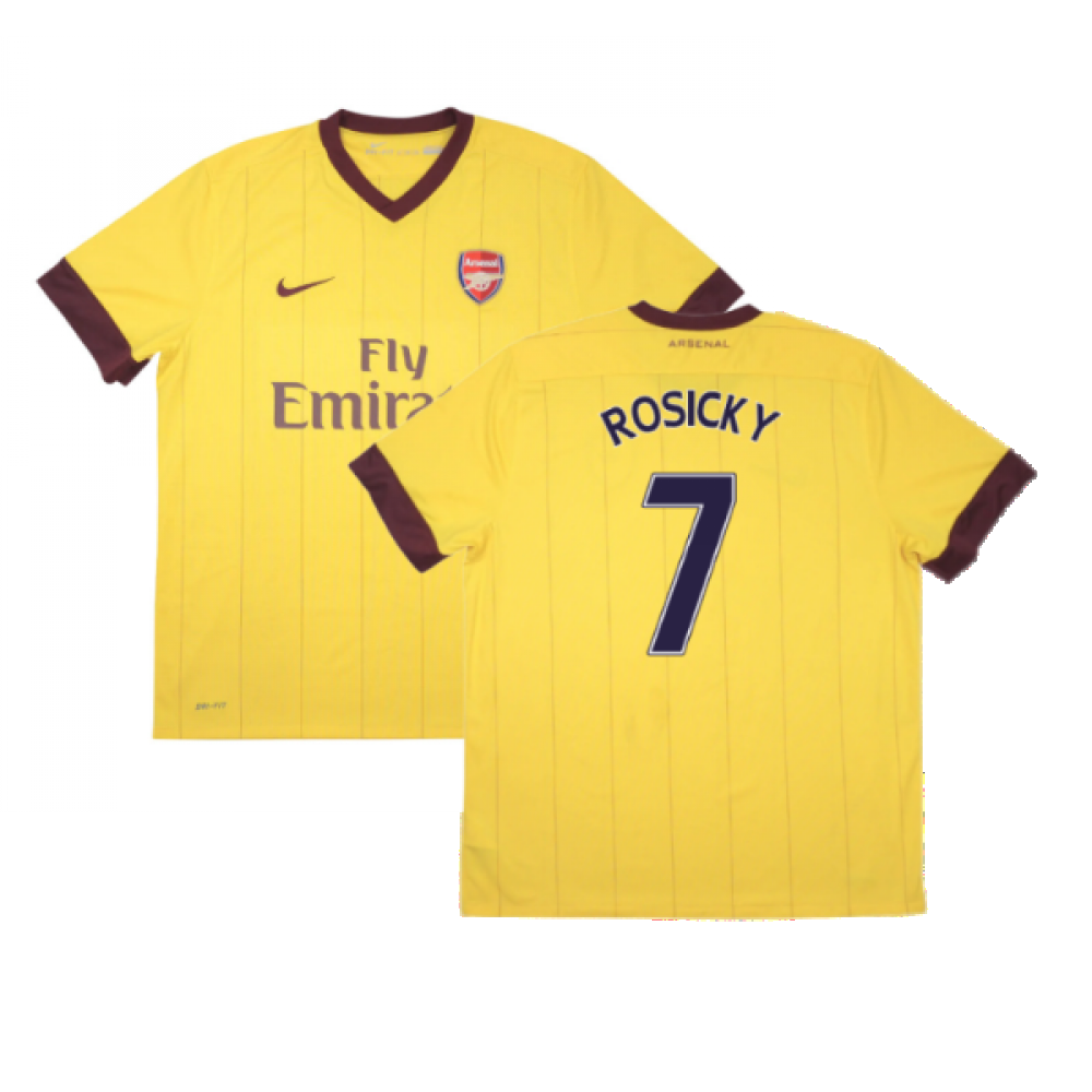 Arsenal 2010-11 Away Shirt ((Good) XXL) (ROSICKY 7)_0