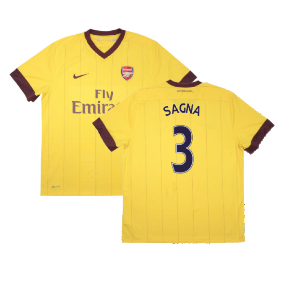 Arsenal 2010-11 Away Shirt ((Good) XXL) (SAGNA 3)_0