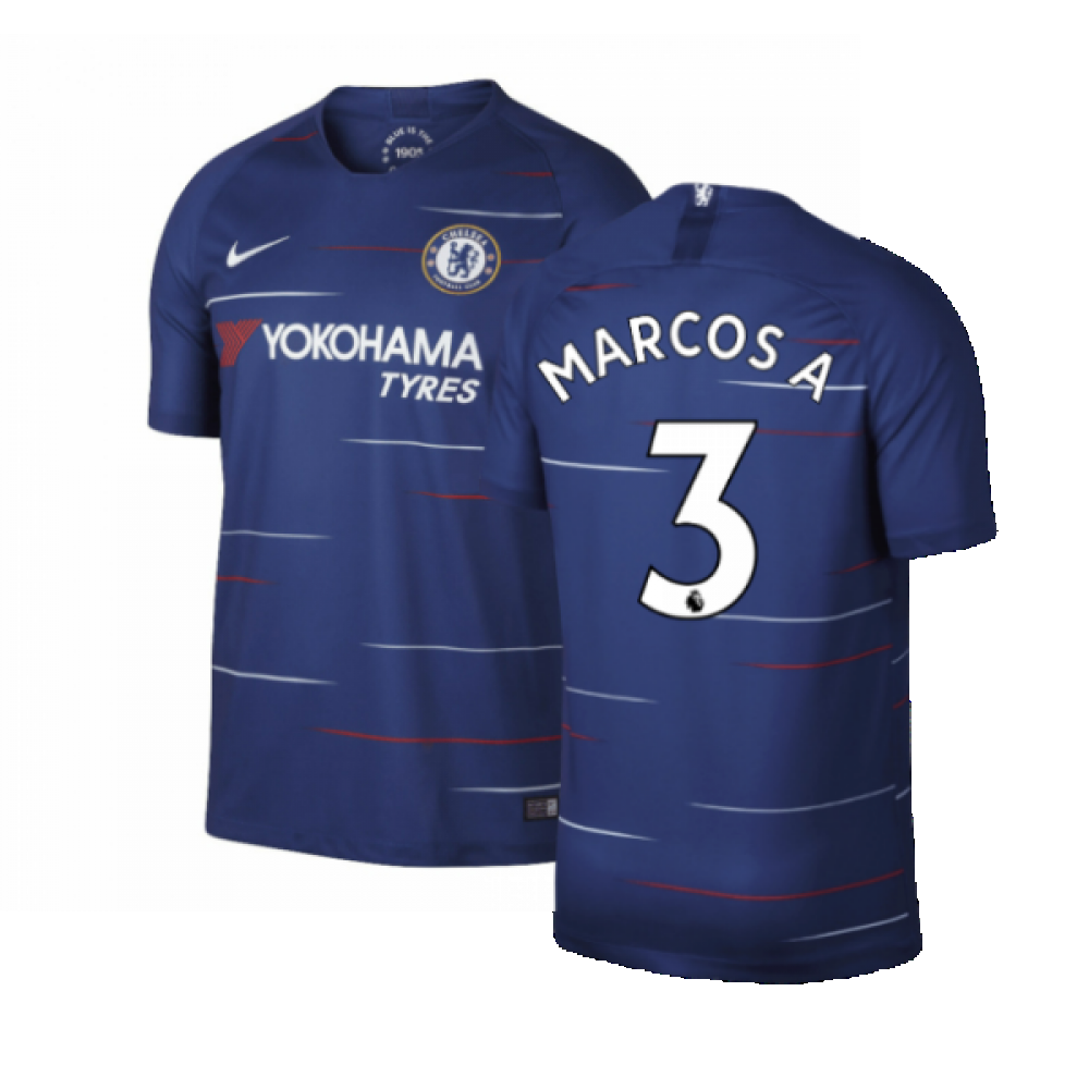 Chelsea 2018-19 Home Shirt ((Excellent) XXL) (Marcos A 3)_0