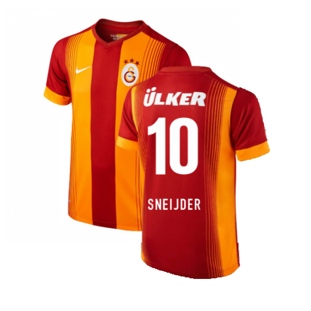 Galatasaray 2014-15 Home Shirt ((Excellent) S) (Sneijder 10)