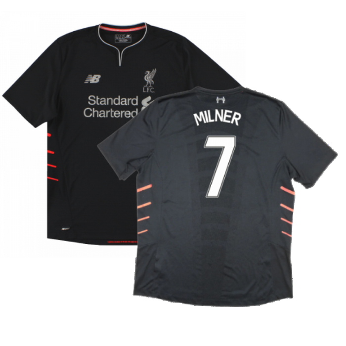 New Balance Liverpool 2016-17 Away Shirt ((Excellent) XXL) (MILNER 7)