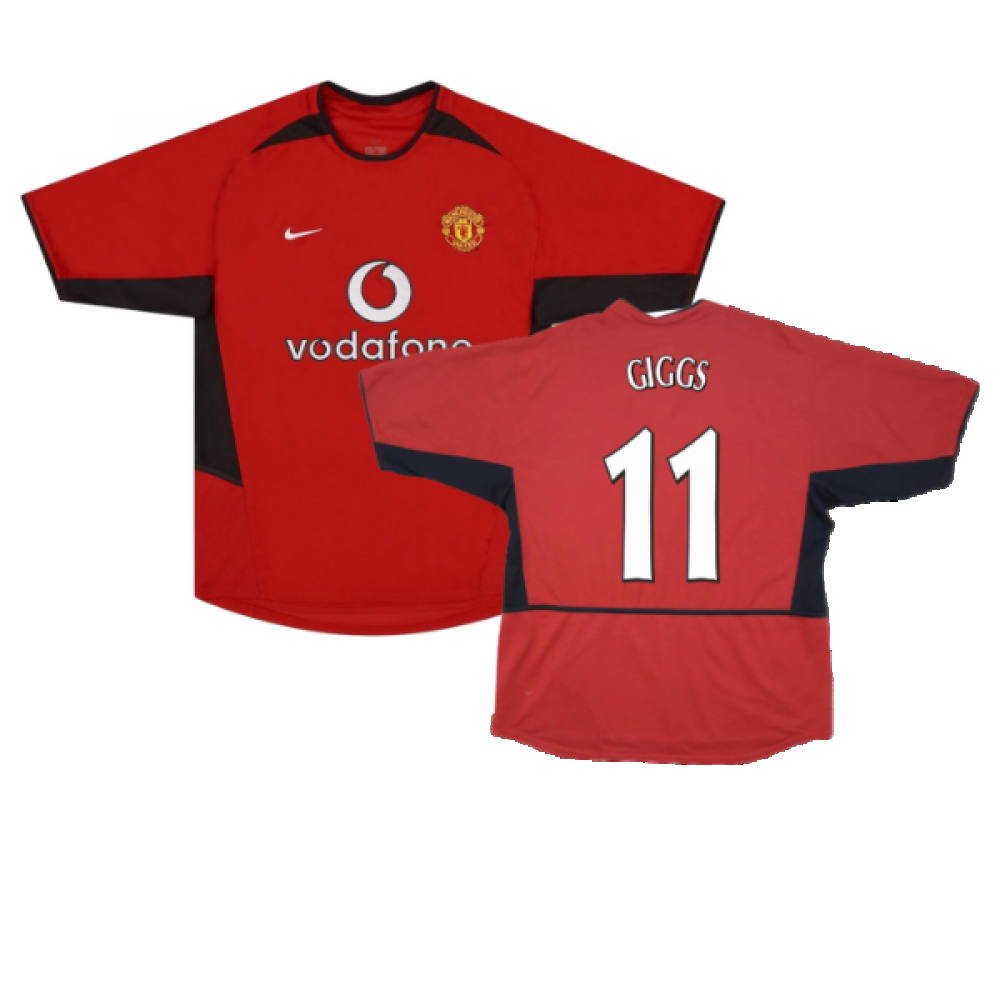 Manchester United 2002-04 Home Shirt ((Very Good) XL) (GIGGS 11)