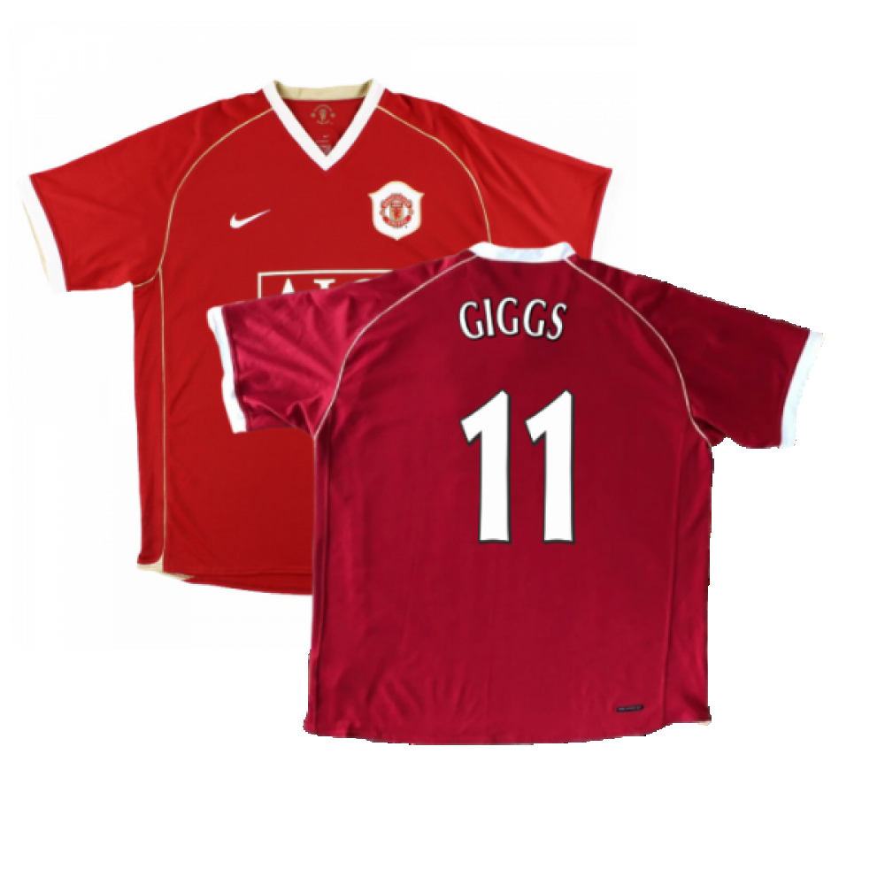 Manchester United 2006-07 Home Shirt ((Very Good) M) (GIGGS 11)