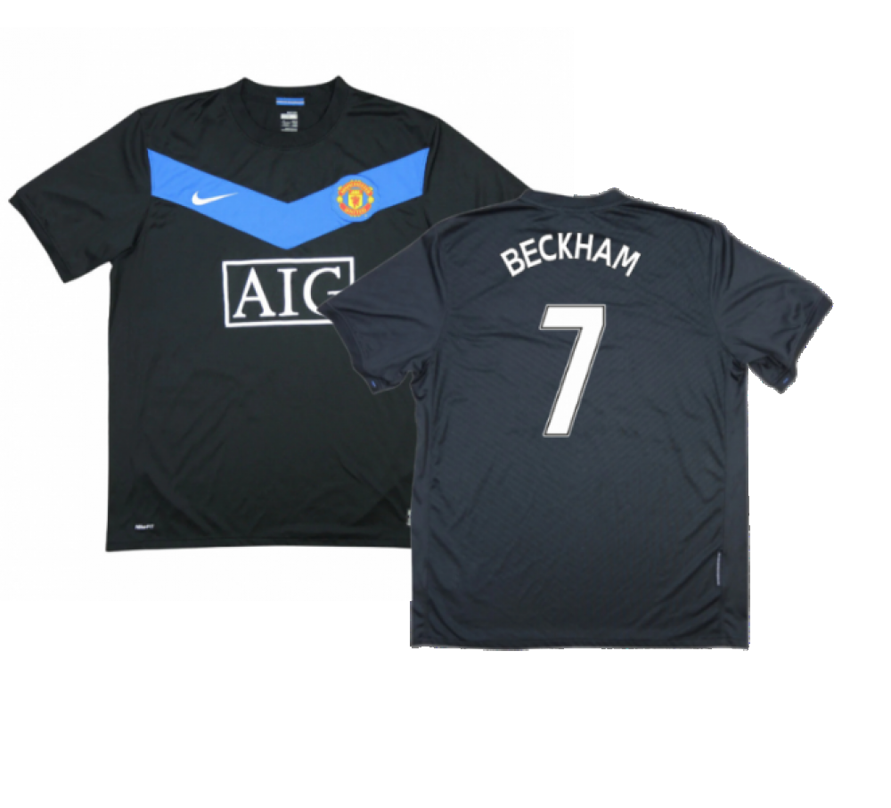 Manchester United 2009-10 Away Shirt ((Excellent) L) (BECKHAM 7)_0