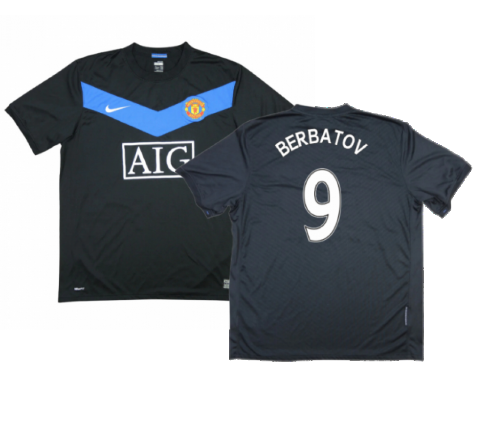 Manchester United 2009-10 Away Shirt ((Excellent) L) (Berbatov 9)_0