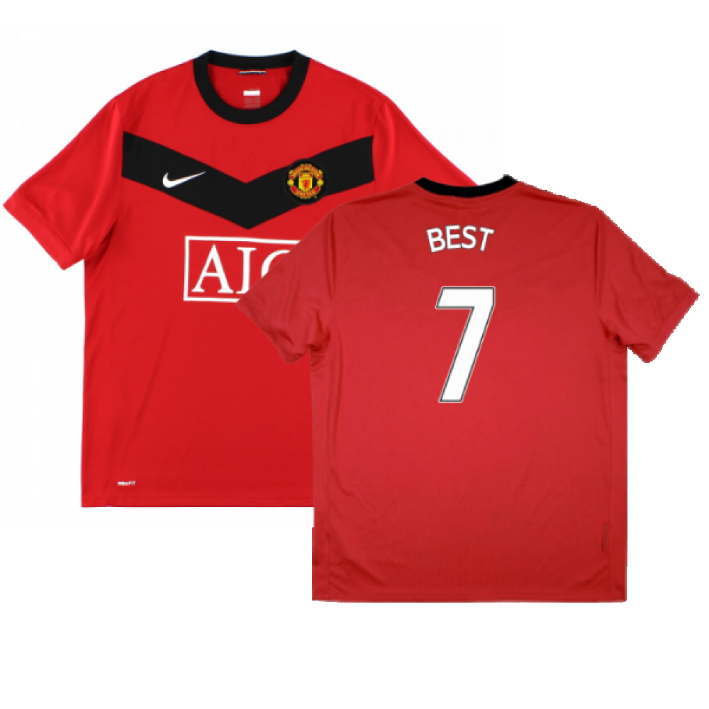 Manchester United 2009-10 Home Shirt ((Excellent) XL) (BEST 7)_0