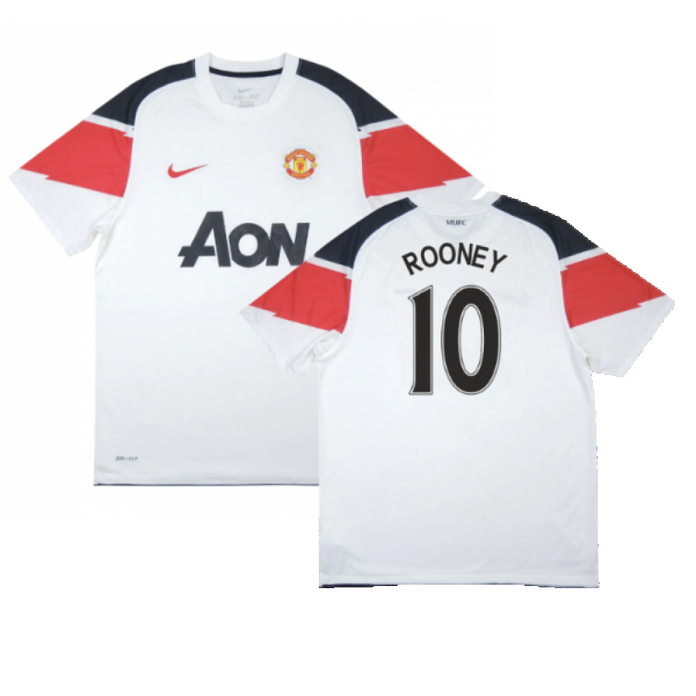 Manchester United 2010-11 Away Shirt ((Excellent) S) (Rooney 10)