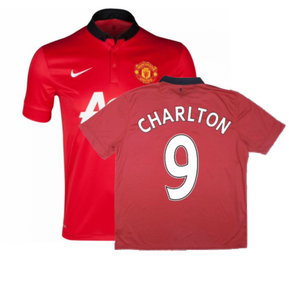 Manchester United 2013-14 Home Shirt ((Excellent) XL) (CHARLTON 9)_0