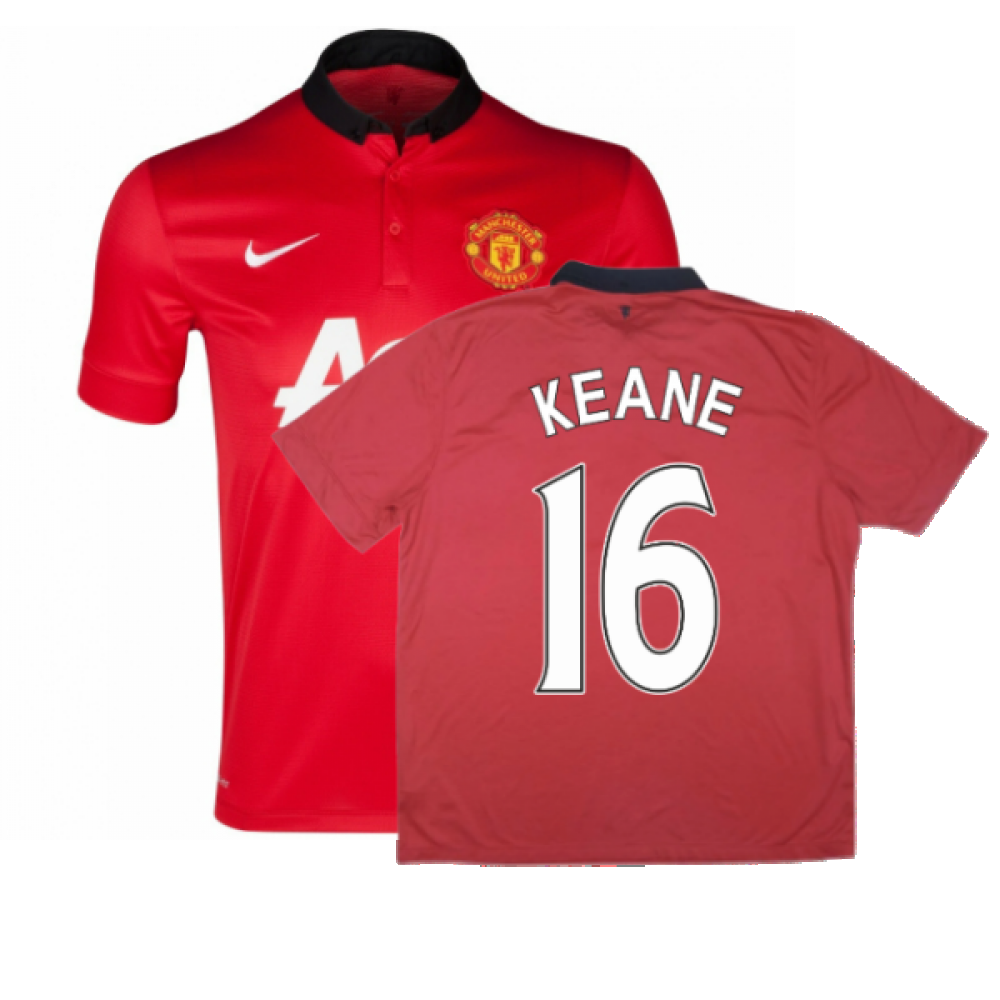 Manchester United 2013-14 Home Shirt ((Excellent) XL) (KEANE 16)_0