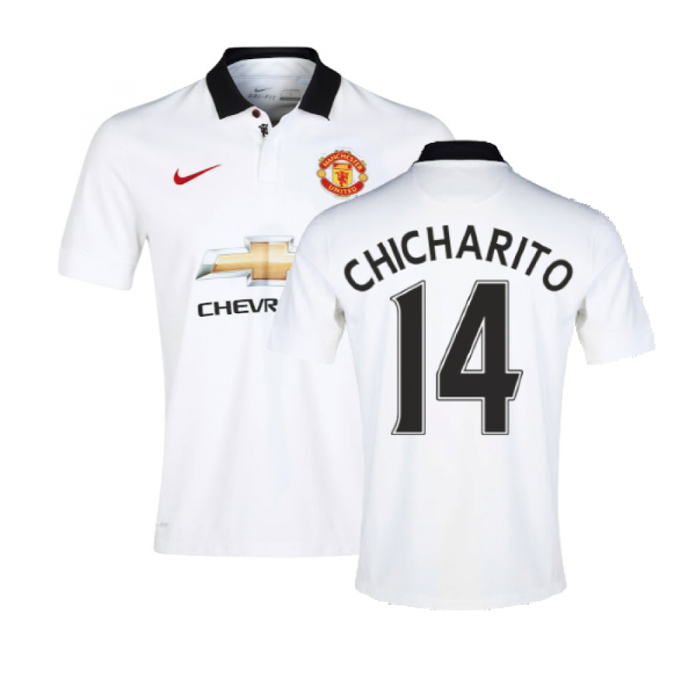 Manchester United 2014-15 Away Shirt ((Very Good) L) (Chicharito 14)_0