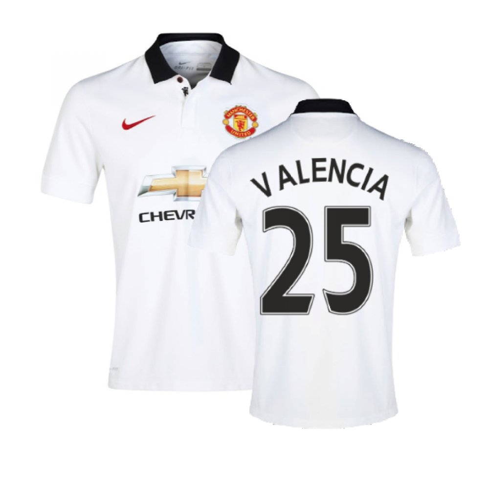 Manchester United 2014-15 Away Shirt ((Very Good) L) (Valencia 25)_0