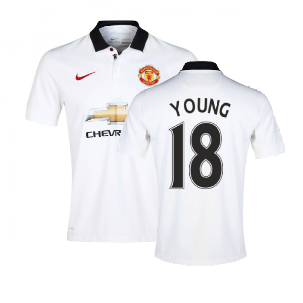 Manchester United 2014-15 Away Shirt ((Very Good) L) (Young 18)_0