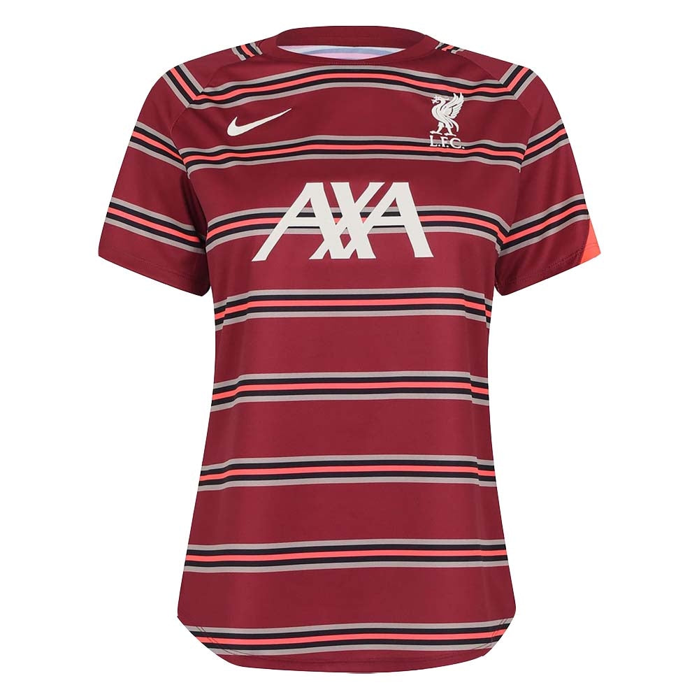 Liverpool 2021-2022 Pre-Match Training Shirt (Red) - Womens_0