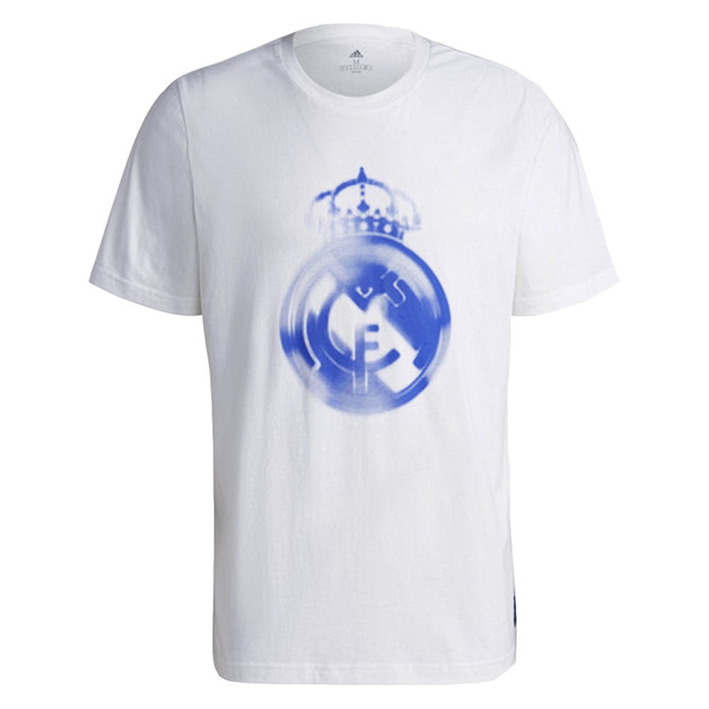 Real Madrid 2021-2022 Training Tee (White-Blue) (BENZEMA 9)_0