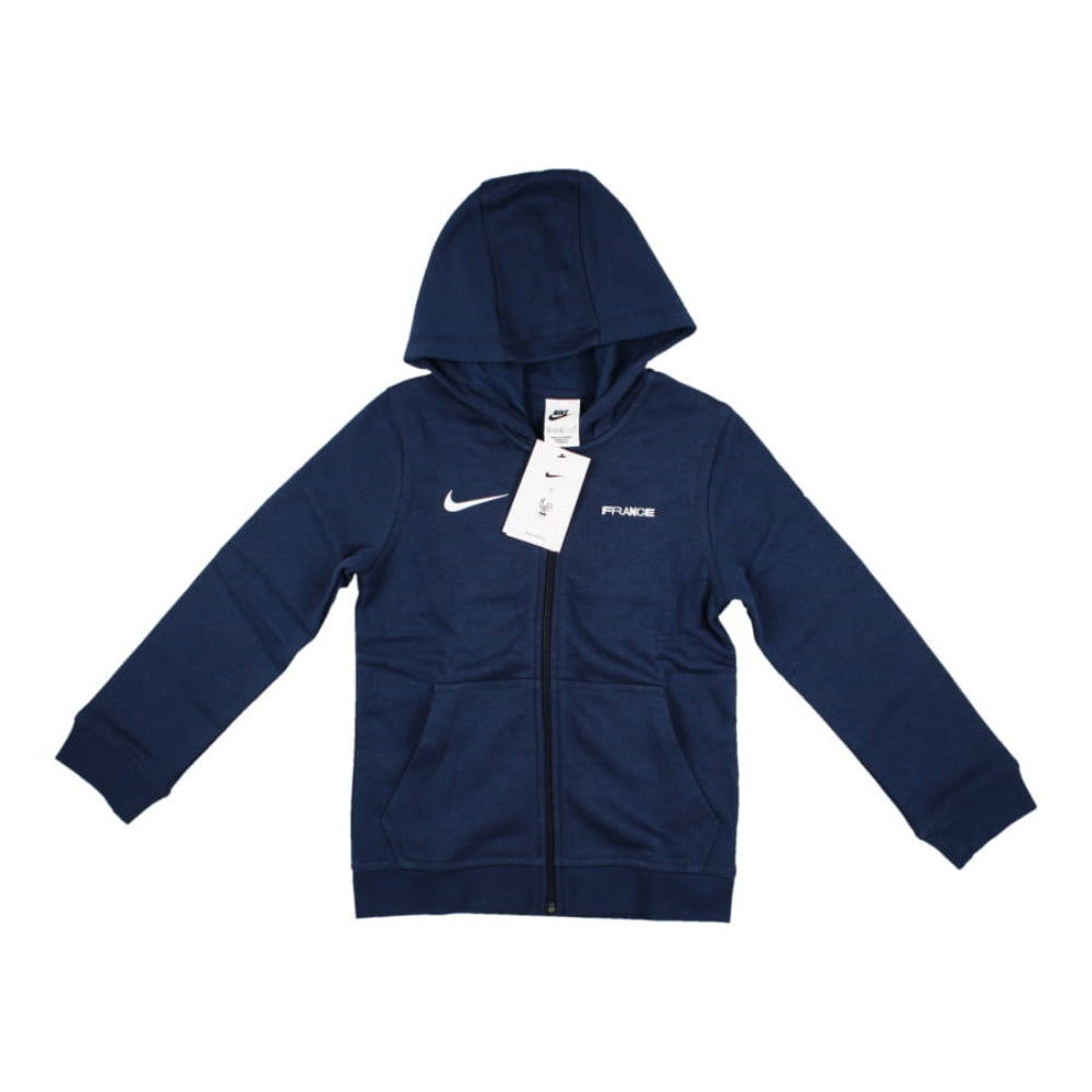 2022-2023 France Full Zip Hoody (Navy) - Kids_0