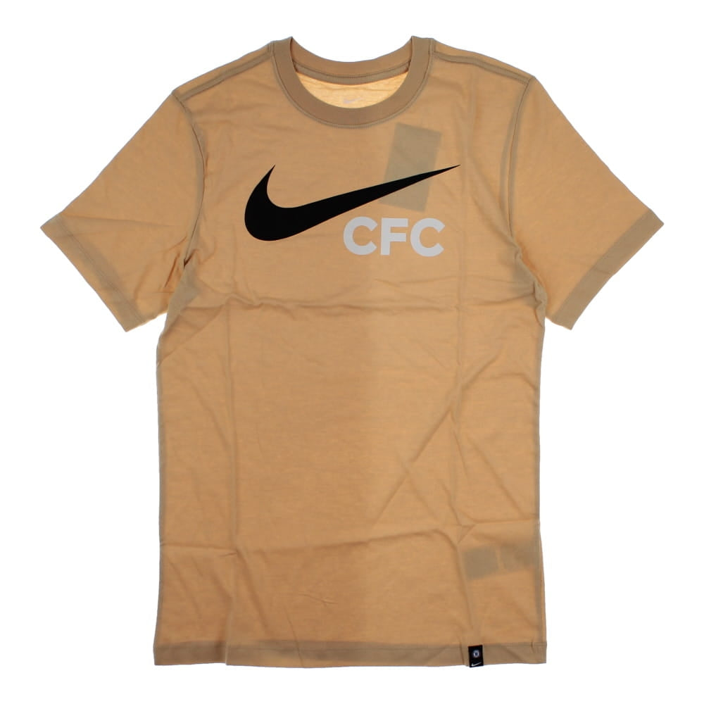 2022-2023 Chelsea Swoosh Tee (Beige)_0