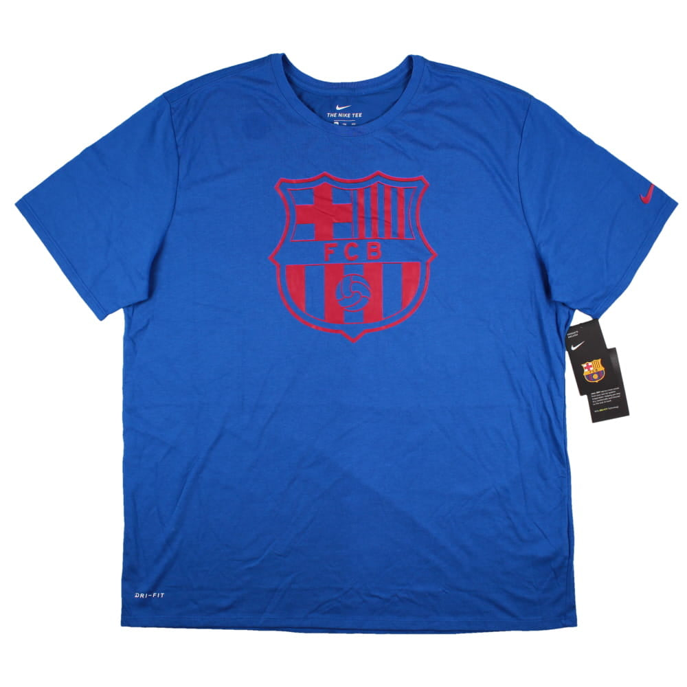 2016-2017 Barcelona Crest T-Shirt (Blue)_0