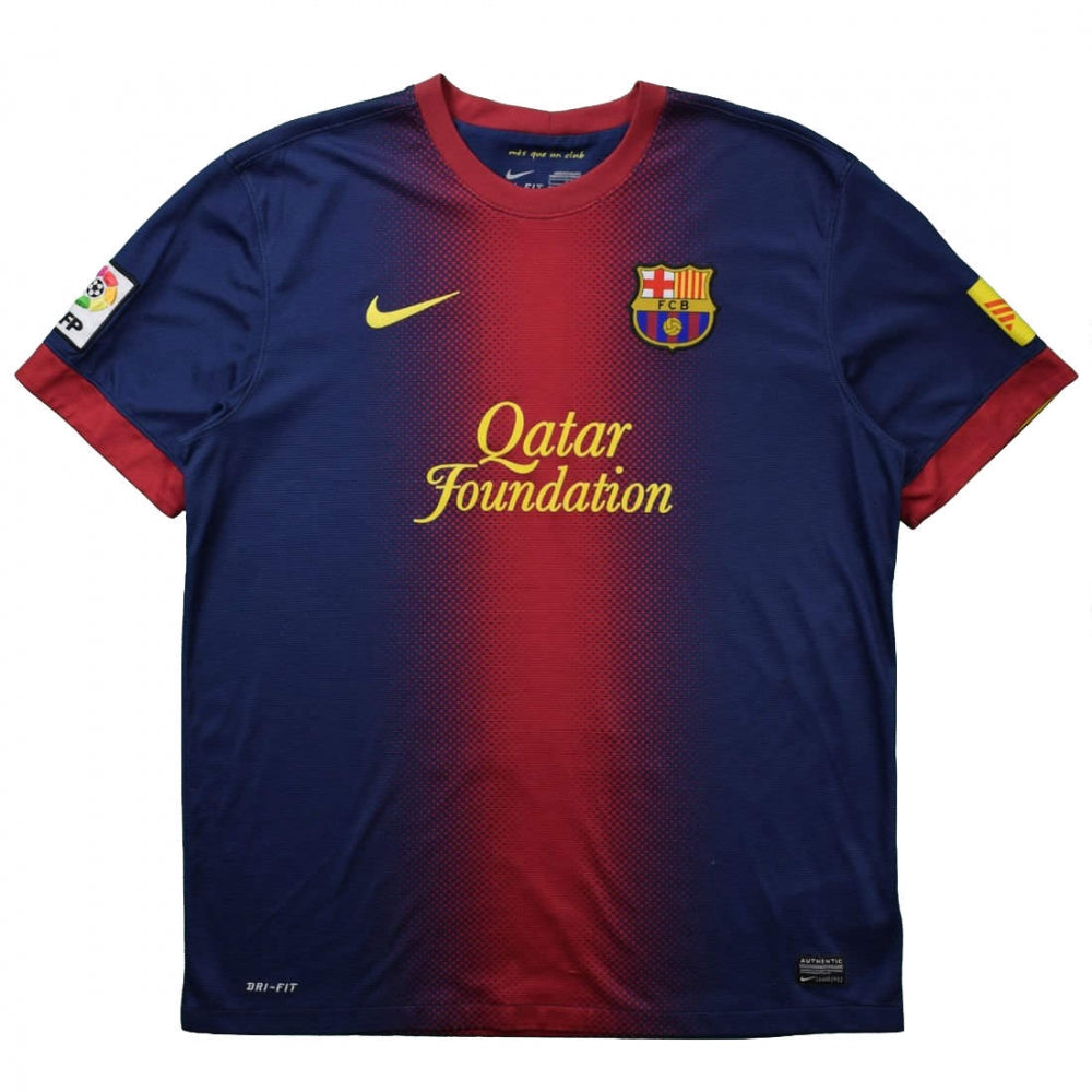 Barcelona 2012-13 Home Shirt (L) (Excellent)_0