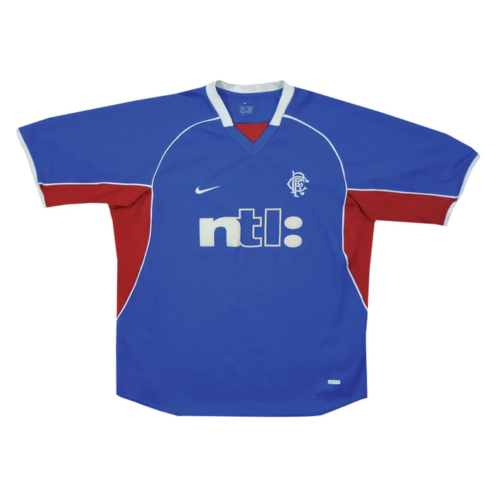 2001-02 Rangers Away L/S Shirt (Excellent) XL