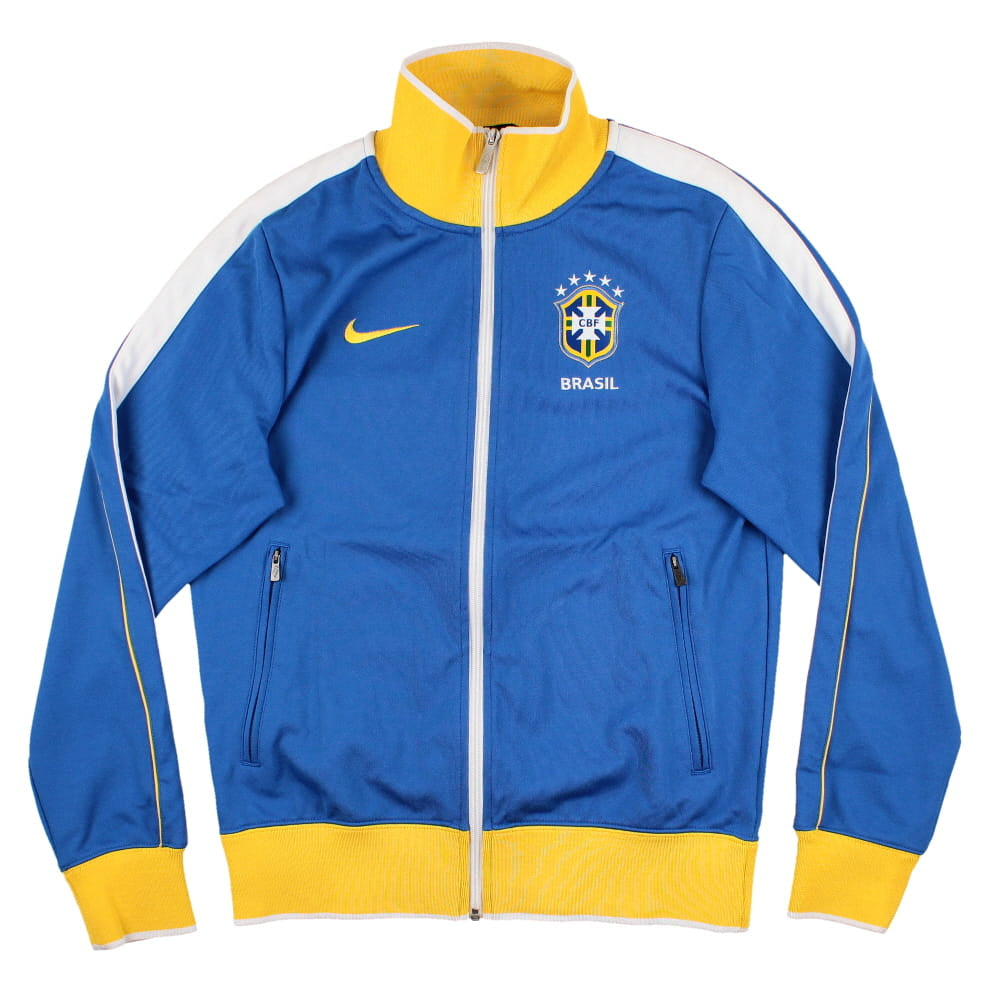 2012-13 Brazil Nike Core Hooded Top (Blue)