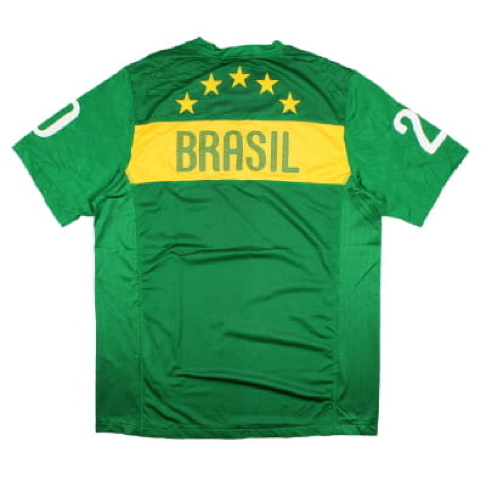 Brazil 2010-2011 Nike Training Shirt (L) (Mint)_1