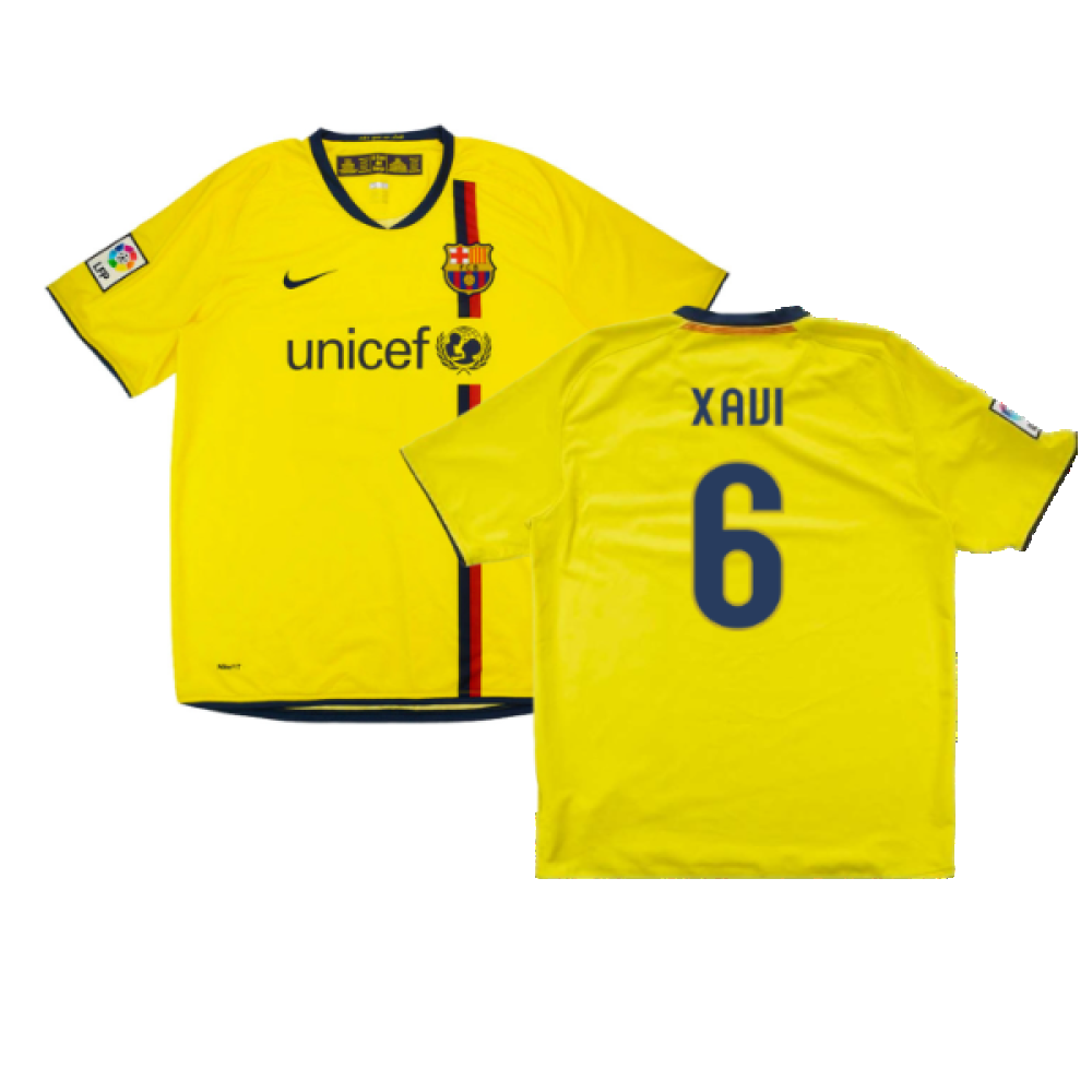 Barcelona 2008-10 Away Shirt (M) (Xavi 6) (Very Good)_0