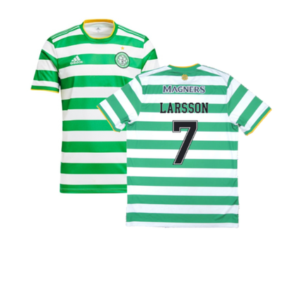 Celtic 2001-03 Home Shirt Larsson #7 (Excellent) L