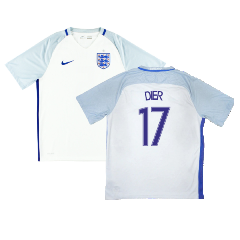 England 2016-17 Home Shirt (L) (Dier 17) (Very Good)_0