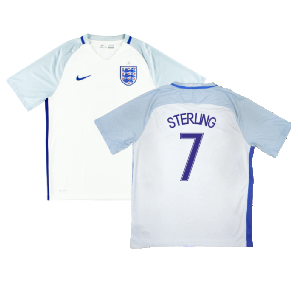 England 2016-17 Home Shirt (L) (Sterling 7) (Very Good)_0