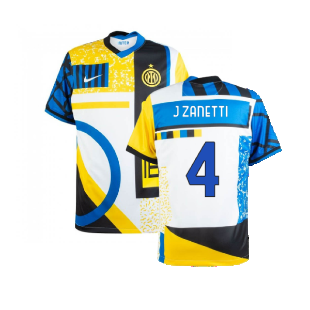 Inter Milan 2020-21 Fourth Shirt (L) (J ZANETTI 4) (Excellent)_0