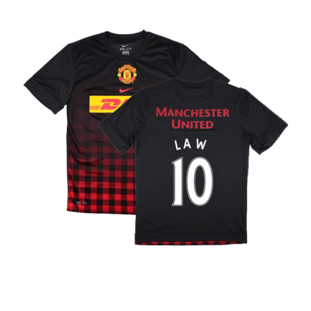 Manchester United 2010-2011 Training Shirt (M) (Law 10) (Excellent)_0