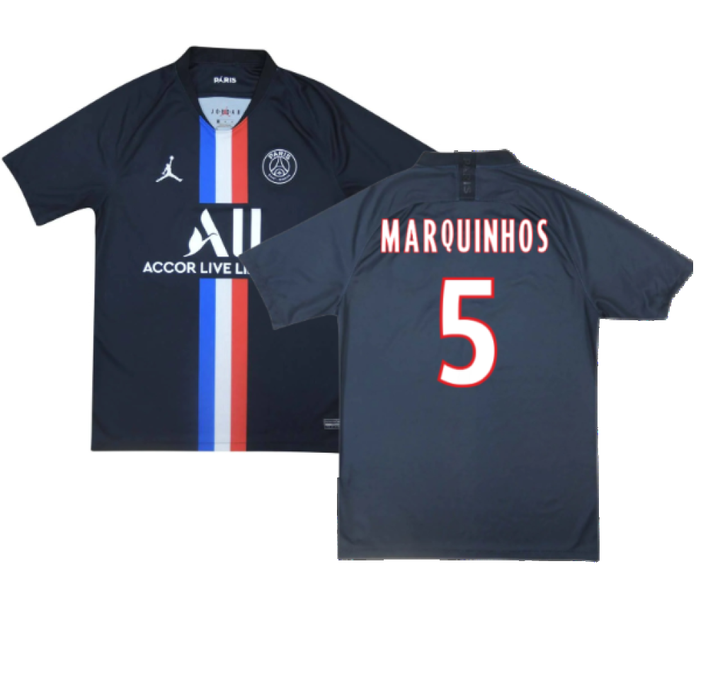 PSG 2019-20 Fourth Shirt (S) (MARQUINHOS 5) (BNWT)_0