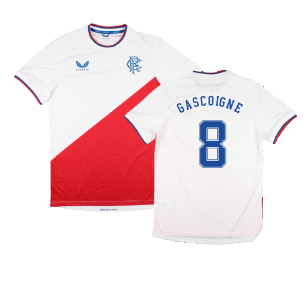 Rangers 2022-23 Away Shirt (Sponsorless) (M) (GASCOIGNE 8) (Excellent)_0