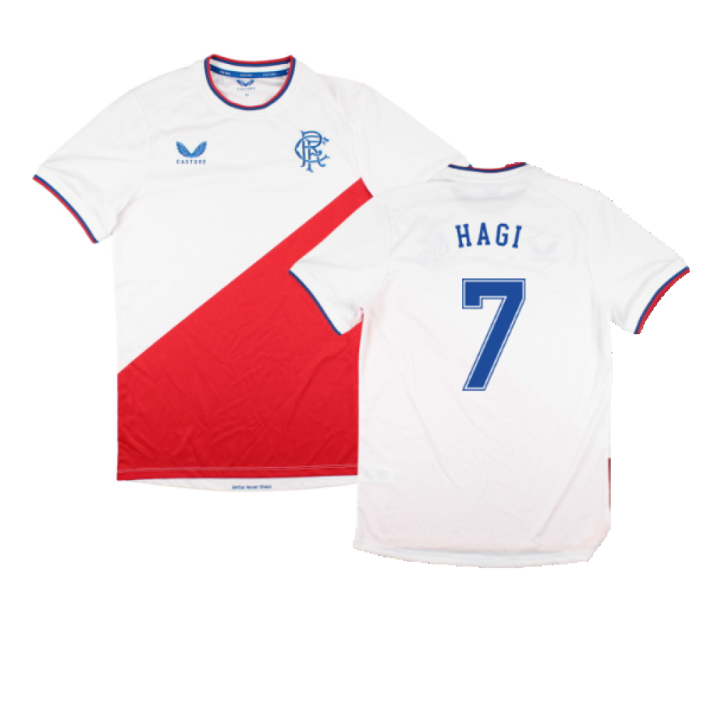 Rangers 2022-23 Away Shirt (Sponsorless) (M) (HAGI 7) (Excellent)_0